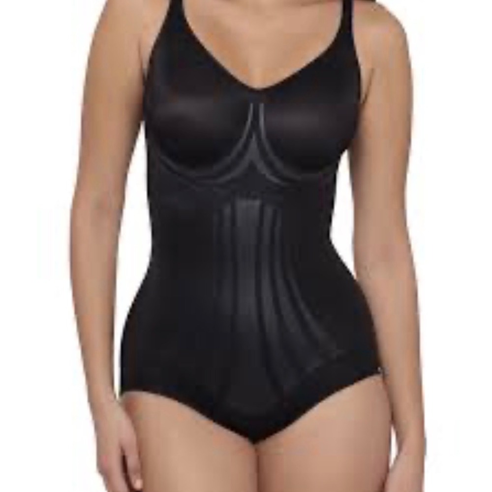 Miraclesuit Shapewear Extra Firm Control Bodysuit Black   XL